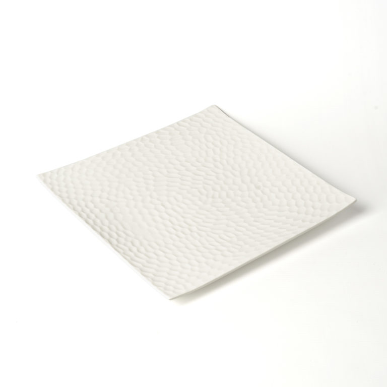 Assiette carrée écaille 26cm