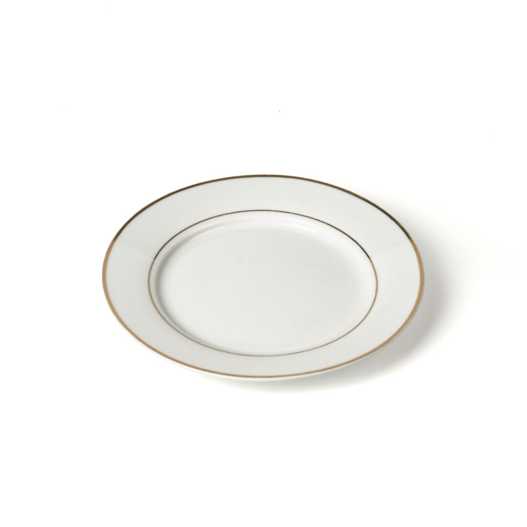 Assiette à dessert liseré or 19cm