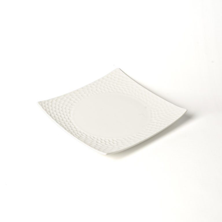Assiette carrée semi écaille petite