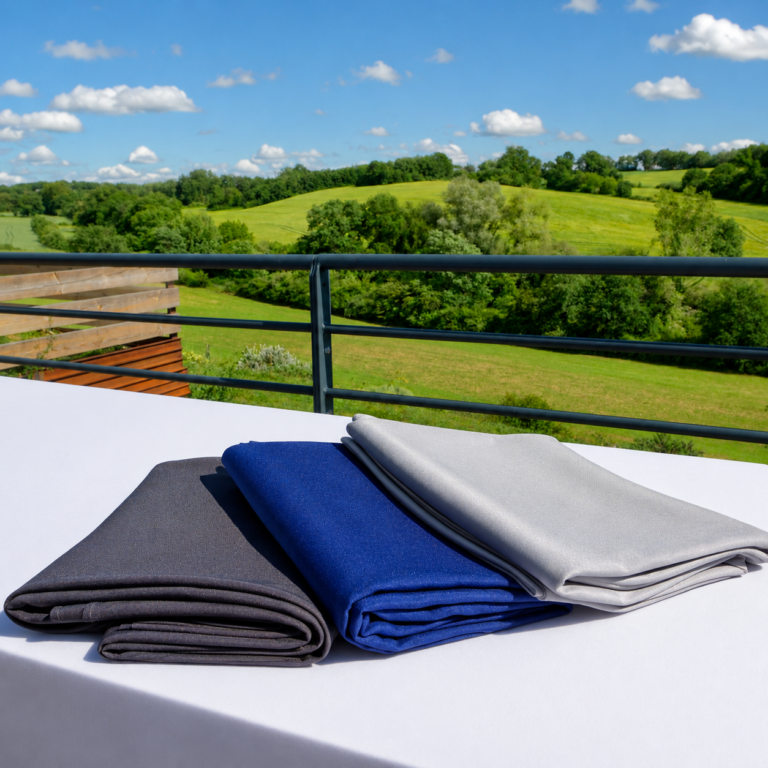 Nappe rectangulaire gris anthracite 3×1,5m