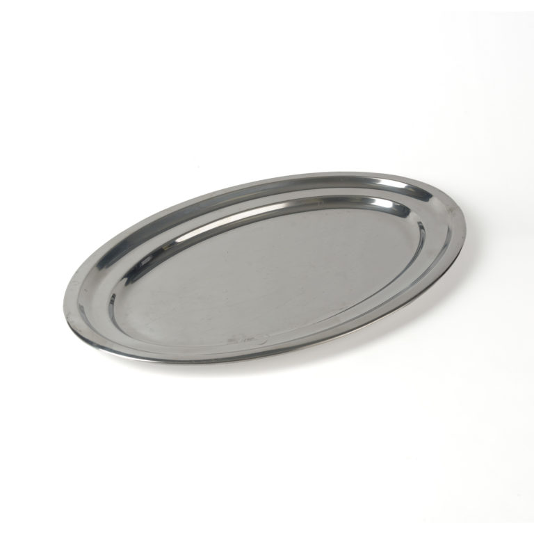 Plat inox ovale 45cm