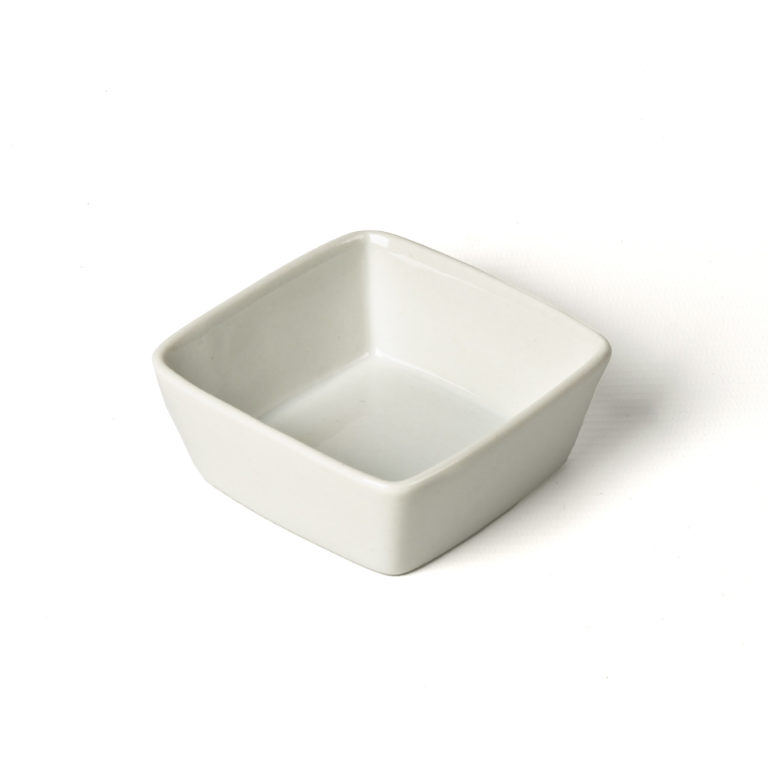 Ravier carre blanc 9x9cm